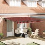 Toldo Retráctil with Naranja y marrón 400 x 300 cm tela