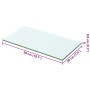 Panel de estante vidrio claro 50x20 cm