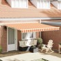 Toldo Retráctil 400 x 300 cm amarillo y naranja