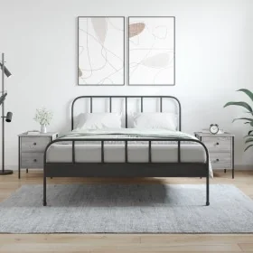 Mesita de noche 2 uds madera ingeniería gris Sonoma 40x42x50 cm de vidaXL, Mesitas de noche - Ref: Foro24-825990, Precio: 84,...