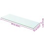 Panel de estante vidrio claro 60x15 cm