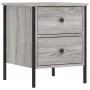 Nachttisch 2 Stk. Sonoma graues Holzwerkstoff 40x42x50 cm von vidaXL, Nachttische - Ref: Foro24-825990, Preis: 81,24 €, Rabat...