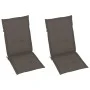 Liegende Gartenstühle, 2 Stück, Kissen aus massivem Akazienholz von vidaXL, Gartenstühle - Ref: Foro24-3064067, Preis: 194,50...