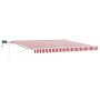 Toldo Retráctil with Manual 400 x 300 cm red and white