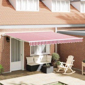 Toldo Retráctil 400 x 300 cm red and white
