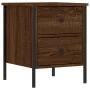 Nachttische, 2 Stück, Eichenbraun, Holzwerkstoff, 40 x 42 x 50 cm von vidaXL, Nachttische - Ref: Foro24-825992, Preis: 81,24 ...
