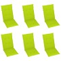 6 pcs folding garden chairs and solid acacia wood cushions by vidaXL, Garden chairs - Ref: Foro24-3064130, Price: 485,39 €, D...
