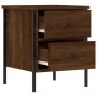 Mesitas noche 2 uds madera ingeniería marrón roble 40x42x50 cm de vidaXL, Mesitas de noche - Ref: Foro24-825992, Precio: 81,17 €