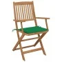 2 Stück klappbare Gartenstühle und Kissen aus massivem Akazienholz von vidaXL, Gartenstühle - Ref: Foro24-3064595, Preis: 149...