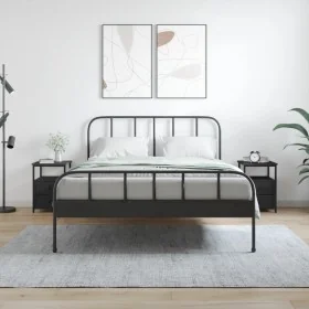 Nachttische 2 Stk. Holzwerkstoff schwarz 34x35,5x50 cm von vidaXL, Nachttische - Ref: Foro24-826014, Preis: 78,02 €, Rabatt: %