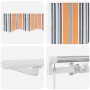 Toldo Retráctil with Manual 400 x 300 cm Multicolor