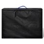 Klappbare Massageliege 2 Zonen, blaue Holzstruktur von vidaXL, Massageliegen - Ref: Foro24-110086, Preis: 192,24 €, Rabatt: %