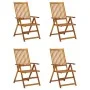 Liegende Gartenstühle mit 4 Kissen aus massivem Akazienholz von vidaXL, Gartenstühle - Ref: Foro24-3065352, Preis: 327,38 €, ...