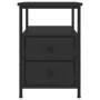 Nachttische 2 Stk. Holzwerkstoff schwarz 34x35,5x50 cm von vidaXL, Nachttische - Ref: Foro24-826014, Preis: 78,02 €, Rabatt: %