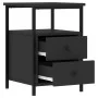 Nightstands 2 pcs engineered wood black 34x35.5x50 cm by vidaXL, Nightstands - Ref: Foro24-826014, Price: 78,02 €, Discount: %