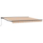 Toldo Retráctil Manual Rayas Multicolor 400x300 cm tela