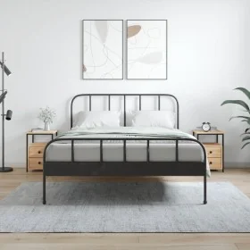 Mesitas noche 2 uds madera ingeniería roble Sonoma 34x35,5x50cm de vidaXL, Mesitas de noche - Ref: Foro24-826016, Precio: 82,...