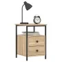 Nightstands 2 pcs engineered wood Sonoma oak 34x35.5x50cm by vidaXL, Nightstands - Ref: Foro24-826016, Price: 82,01 €, Discou...