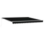 Toldo Retráctil Negro 400 x 300 cm Poliéster