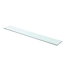 Panel de estante vidrio claro 90x12 cm