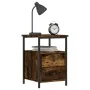 Nightstand 2 pcs engineered wood smoked oak 34x35.5x50cm by vidaXL, Nightstands - Ref: Foro24-826018, Price: 83,59 €, Discoun...