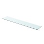 Panel de estante vidrio claro 90x15 cm