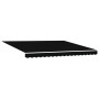 Toldo Retráctil con luces de tiras LED Negro 400 x 300 cm tela