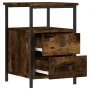 Nightstand 2 pcs engineered wood smoked oak 34x35.5x50cm by vidaXL, Nightstands - Ref: Foro24-826018, Price: 83,59 €, Discoun...