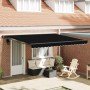 Toldo Retráctil Manual Negro 400x300 cm tela en Toldos | Comprar online en Foro24