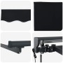 Toldo Retráctil Negro 400x300 cm tela