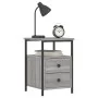 Bedside tables 2 units engineered wood gray Sonoma 34x35.5x50 cm by vidaXL, Nightstands - Ref: Foro24-826020, Price: 84,52 €,...