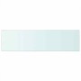 Panel de estante vidrio claro 90x25 cm