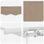 Toldo Retráctil Beige 400 x 300 cm Poliéster
