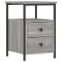Bedside tables 2 units engineered wood gray Sonoma 34x35.5x50 cm by vidaXL, Nightstands - Ref: Foro24-826020, Price: 84,52 €,...