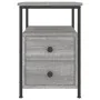 Bedside tables 2 units engineered wood gray Sonoma 34x35.5x50 cm by vidaXL, Nightstands - Ref: Foro24-826020, Price: 84,52 €,...
