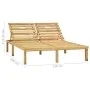 Tumbona doble y cojines azul royal madera pino impregnada by vidaXL, Loungers - Ref: Foro24-3065889, Price: 217,63 €, Discoun...