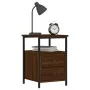 Bedside tables 2 units engineered wood brown oak 34x35.5x50cm by vidaXL, Nightstands - Ref: Foro24-826022, Price: 72,16 €, Di...
