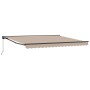 Toldo Retráctil Manual Beige 400x300 cm tela