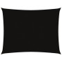 Toldo de vela rectangular tela Oxford negro 3x4 m