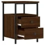 Bedside tables 2 units engineered wood brown oak 34x35.5x50cm by vidaXL, Nightstands - Ref: Foro24-826022, Price: 72,16 €, Di...
