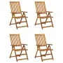 Liegende Gartenstühle mit 4 Kissen aus massivem Akazienholz von vidaXL, Gartenstühle - Ref: Foro24-3065349, Preis: 332,39 €, ...