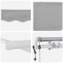 Toldo Retráctil 400 x 300 cm Gris claro