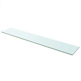 Panel de estante vidrio claro 110x20 cm en Estantes y estanterías | Comprar online en Foro24