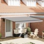 Toldo Retráctil Gris claro 400 x 300 cm tela