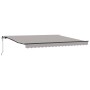 Toldo Retráctil Gris claro 400 x 300 cm tela