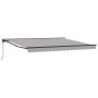 Toldo Retráctil Gris Claro 400x300 cm tela