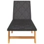 Lounger with synthetic rattan table and solid acacia wood by vidaXL, Loungers - Ref: Foro24-319727, Price: 147,47 €, Discount: %