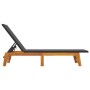 Liege mit Tisch aus synthetischem Rattan und massivem Akazienholz von vidaXL, Liegen - Ref: Foro24-319727, Preis: 150,34 €, R...