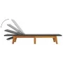 Lounger with synthetic rattan table and solid acacia wood by vidaXL, Loungers - Ref: Foro24-319727, Price: 147,47 €, Discount: %
