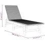 Synthetic rattan and solid brown and black acacia wood sun lounger by vidaXL, Loungers - Ref: Foro24-319726, Price: 134,44 €,...